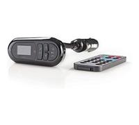NEDIS CATR100BK Émetteur FM de Voiture, Bluetooth, Emplacement pour Carte MicroSD, Appel Mains Libres