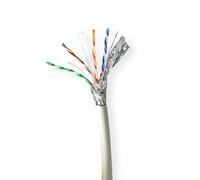 Nedis Ccbg8538Gy305S Network Cable Reel Cat6A Solid S/Ftp Copper 305.0 M Indoor Round Lszh Grey Draft Box