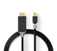 Nedis CCBP37604AT20 changeur de genre de câble Mini DisplayPort HDMI Anthracite