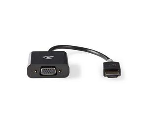 Nedis CCBW34900AT02 câble vidéo et adaptateur 0,2 m VGA (D-Sub) HDMI Type A (Standard) Anthracite