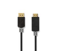 Nedis CCBW37100AT10 câble vidéo et adaptateur 1 m DisplayPort HDMI Noir