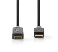 Nedis CCBW37100AT30 câble vidéo et adaptateur 3 m DisplayPort HDMI Noir