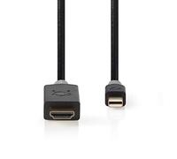 Mini câble Display Port Nedis CCBW37604AT20 Anthracite G