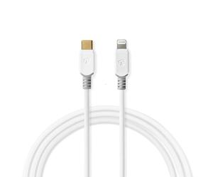 Nedis CCBW39650WT10 câble Lightning 1 m Blanc