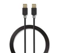 Nedis CCBW60000AT20 câble USB USB 2.0 2 m USB A Anthracite