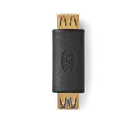 - Adaptateur USB - USB type A (F) pour USB type A (F) - USB 3.2 Gen 1 - moulé - anthracite