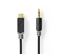 Nedis CCBW65950AT10 câble audio 1 m USB C 3,5mm Noir