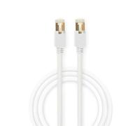 - Cordon de raccordement - RJ-45 (M) pour RJ-45 (M) - 10 m - SFTP - CAT 6 - blanc
