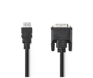 Nedis CCGB34800BK30 changeur de genre de câble HDMI DVI-D 24+1 Noir