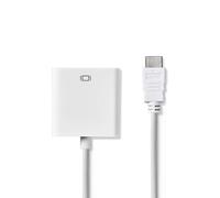 Nedis CCGB34900WT02 câble vidéo et adaptateur 0,2 m VGA (D-Sub) HDMI Type A (Standard) Blanc
