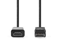 - Câble adaptateur - DisplayPort mâle pour HDMI mâle - 1 m - anthracite - support pour 4K30Hz