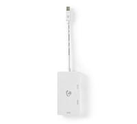 Nedis CCGB37466WT02 câble vidéo et adaptateur Mini DisplayPort DVI-D + VGA (D-Sub) + HDMI