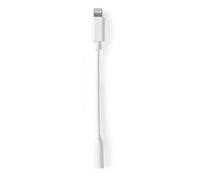 Nedis CCGB39950WT01 câble Lightning 0,1 m Blanc