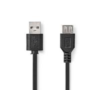 Nedis CCGB60010BK10 câble USB USB 2.0 1 m USB A Noir