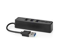 Nedis CCGB60250BK01 hub & concentrateur USB 2.0 Type-A 480 Mbit/s Noir