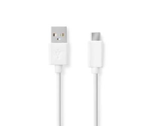 Nedis CCGB60600WT20 câble USB USB 2.0 2 m USB A USB C Blanc