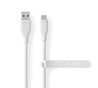 Nedis CCGB60800WT15 câble USB USB 2.0 1,5 m USB A USB C Blanc