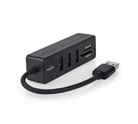 Nedis CCGB61250BK01 hub & concentrateur USB 3.2 Gen 1 (3.1 Gen 1) Type-A 5000 Mbit/s Noir