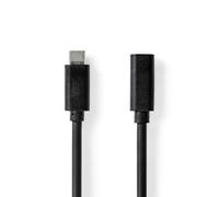 Nedis Câble USB CCGB64010BK20 USB 3.2 Gen 1 USB‑C mâle-femelle 5 Gbps 4K@60Hz 2 m Noir