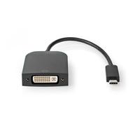 Nedis CCGB64552BK02 0,2 m USB Type-C DVI-D Noir