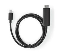 Nedis CCGB64655BK20 câble vidéo et adaptateur 2 m USB Type-C HDMI Noir