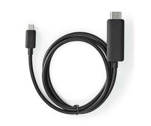Nedis CCGB64655BK20 câble vidéo et adaptateur 2 m USB Type-C HDMI Noir