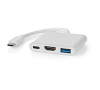 Nedis station d'accueil CCGB64770WT01 avec câble USB Type-C Blanc