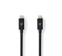 Nedis Ccgb66020Bk20 Câble Usb Usb 4.0 Gen 2X2 Usb-C&Trade ; Male Usb-C&Trade ; Male 240 W 20 Gbps Nickelé 2.00 M Rond PVC Cyan Box