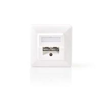 Nedis CCGB89150IV Connecteur RJ45 CAT5/CAT6 Femelle PVC Blanc