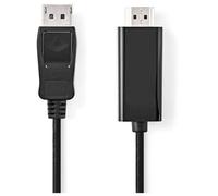 Nedis CCGL37100BK30 câble vidéo et adaptateur 3 m HDMI Type A (Standard) DisplayPort Noir
