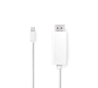 Nedis CCGL37600WT20 câble vidéo et adaptateur 2 m Mini DisplayPort Blanc