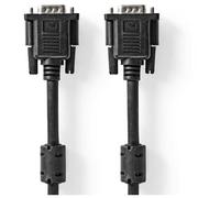 Câble VGA VGA Mâle VGA Mâle Plaqué nickel Résolution maximale: 1280x768 5.00 m Rond ABS Noir Label