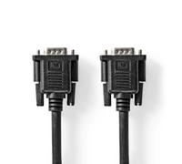 Câble VGA VGA Mâle VGA Femelle 15p Plaqué nickel Résolution maximale: 1280x800 5.00 m Rond ABS Noir