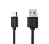 Nedis CCGL60600BK30 câble USB USB 2.0 3 m USB A USB C Noir