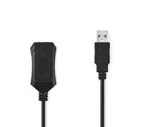Nedis CCGL60EXTBK100 câble USB USB 2.0 10 m USB A Noir
