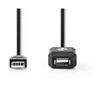 Nedis CCGL60EXTBK200 câble USB USB 2.0 20 m USB A Noir