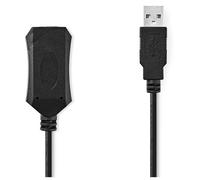 Nedis CCGL60EXTBK50 câble USB USB 2.0 5 m USB A Noir