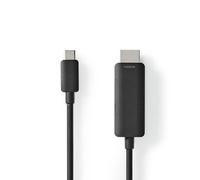 Nedis Adaptateur USB‑C vers HDMI CCGL64655BK10 – USB 3.2 Gen 1 – 4K@60Hz – 1.00 m – Noir