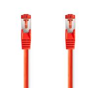 Nedis Ccgl85221Rd50 Cat6 Network Cable Rj45 Male S/Ftp 5.00 M Round Lszh Red Label