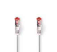 Nedis Ccgl85221Wt15 Cat6 Network Cable Rj45 Male S/Ftp 1.50 M Round Lszh White Label