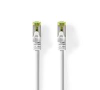 Nedis Ccgl85420Wt05 Cat7 Network Cable S/Ftp Rj45 Male 0.50 M Snagless Round Lszh White Label