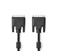 Nedis Ccgp32001Bk100 Dvi Cable Dvi-D 24+1-Pin Male Dvi-D 24+1-Pin Male 10.0 M Black
