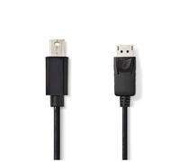 Nedis CCGP37400BK30 câble DisplayPort 3 m Mini DisplayPort Noir