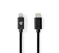 Nedis CCGP39650BK20 câble Lightning 2 m Noir