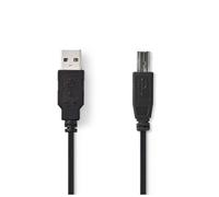 Nedis CCGP60100BK20 câble USB USB 2.0 2 m USB A USB B Noir