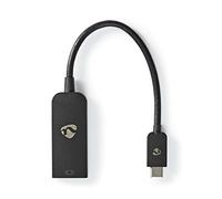 NEDIS CCGP64352BK02 Adaptateur et connecteur de câbles USB C DisplayPort Noir