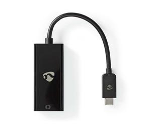 Nedis CCGP64452BK02 câble vidéo et adaptateur 0,2 m USB Type-C HDMI Noir