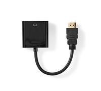 Nedis CCGT34900BK02 câble vidéo et adaptateur 0,2 m HDMI Type A (Standard) VGA (D-Sub)