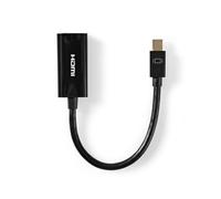 Nedis CCGT37650BK02 câble vidéo et adaptateur 0,2 m Mini DisplayPort HDMI Noir