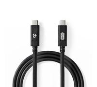 Nedis Câble USB CCGW64750BK10 USB‑C 3.2 Gen 2 100W 1 m Noir